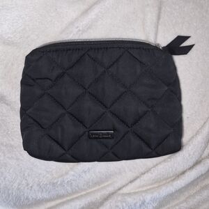 Vera Bradley Black Quilted Cosmetic Bag